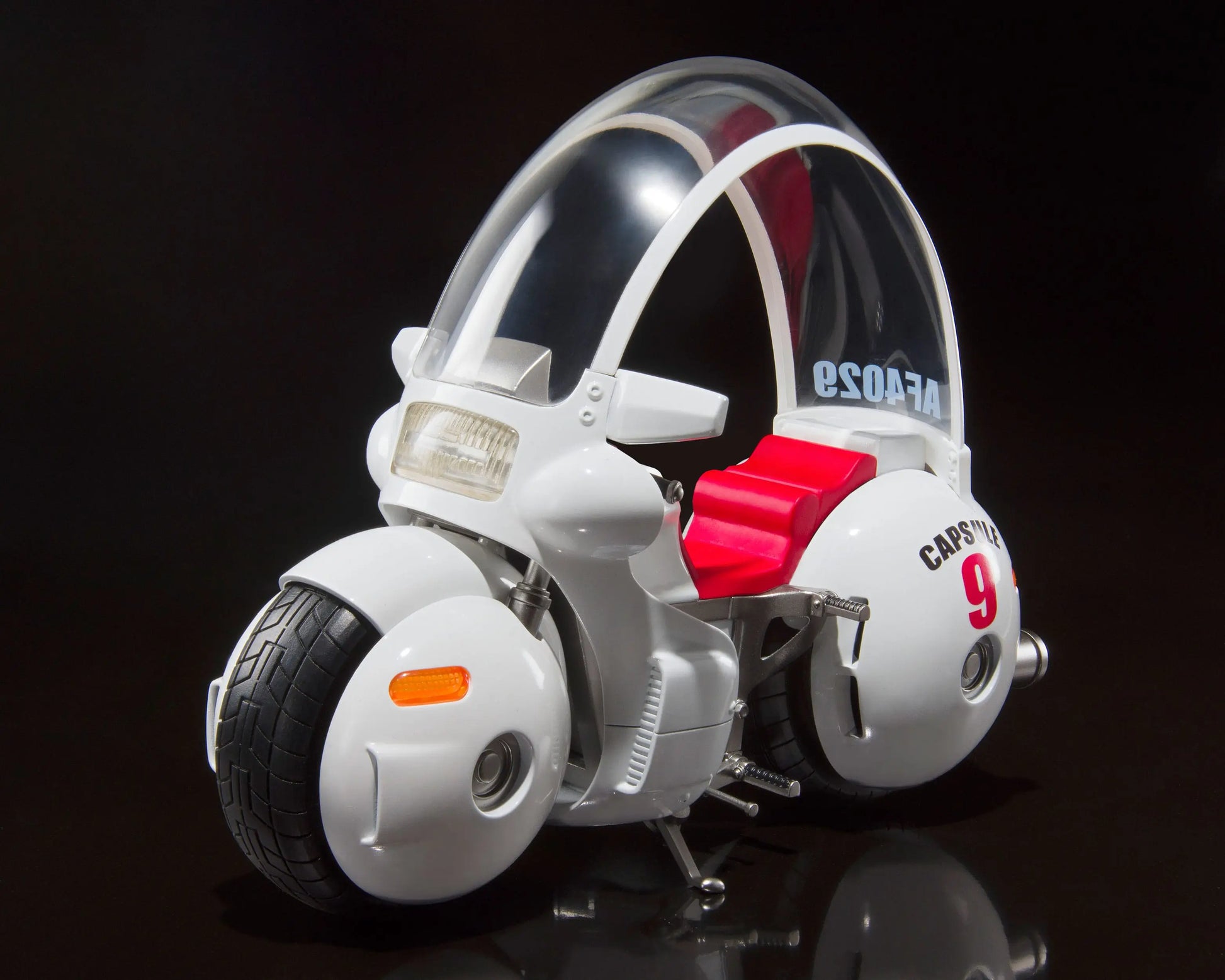 Dragon Ball S.H. Figuarts Bulma's Motorcycle Hoipoi Capsule No. 9 + Goku 17 cm - AniMuchuu