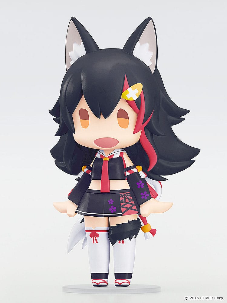 Hololive Production HELLO! GOOD SMILE Figure Ookami Mio 10 cm - AniMuchuu