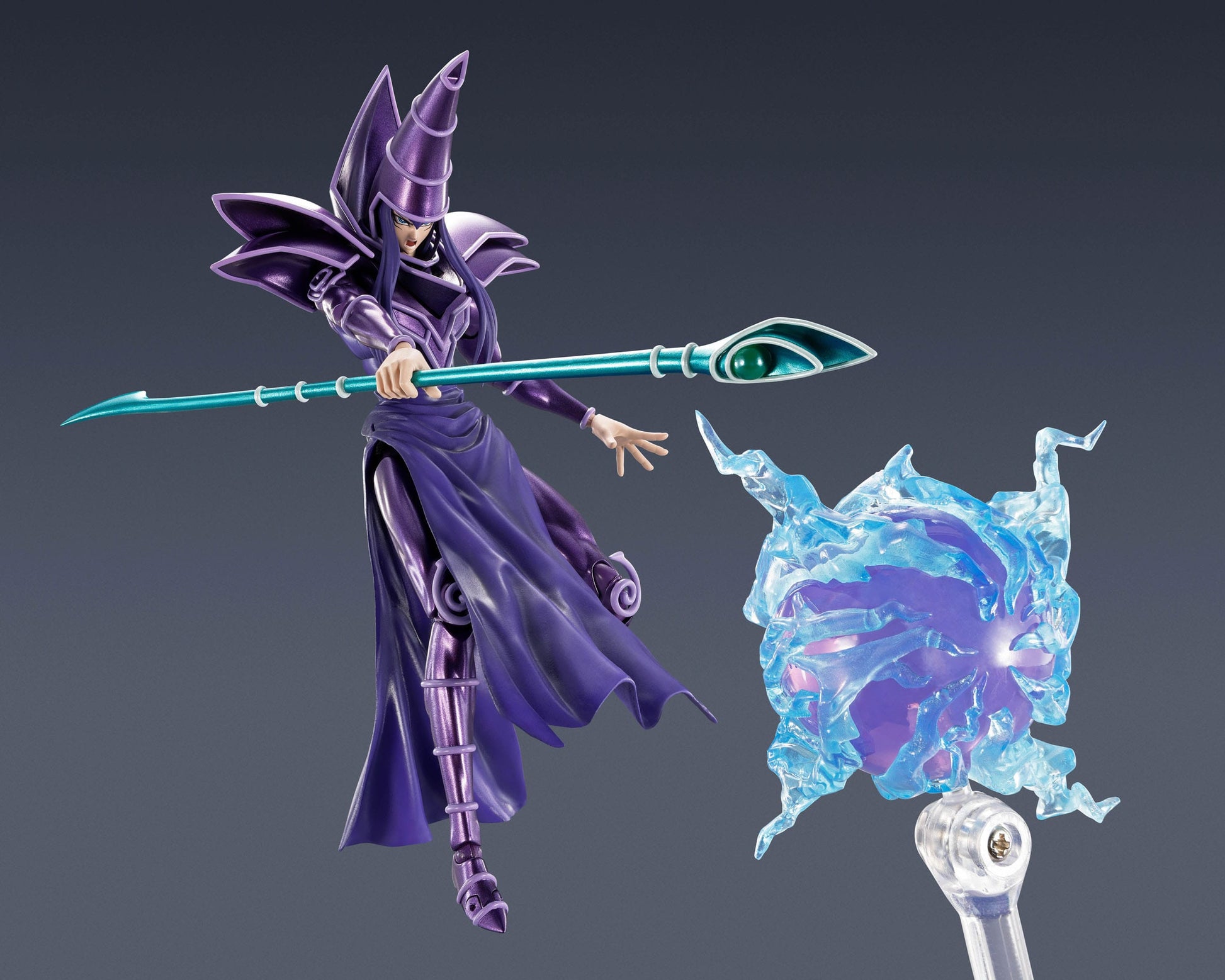 Yu-Gi-Oh! S.H. MonsterArts Action Figure Dark Magician 19 cm - AniMuchuu