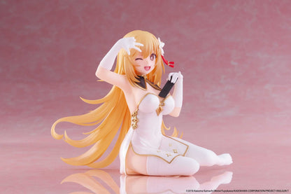 A Certain Scientific Railgun PVC Statue Desktop Cute Figure Misaki Shokuho: Chinese Dress 13 cm - AniMuchuu