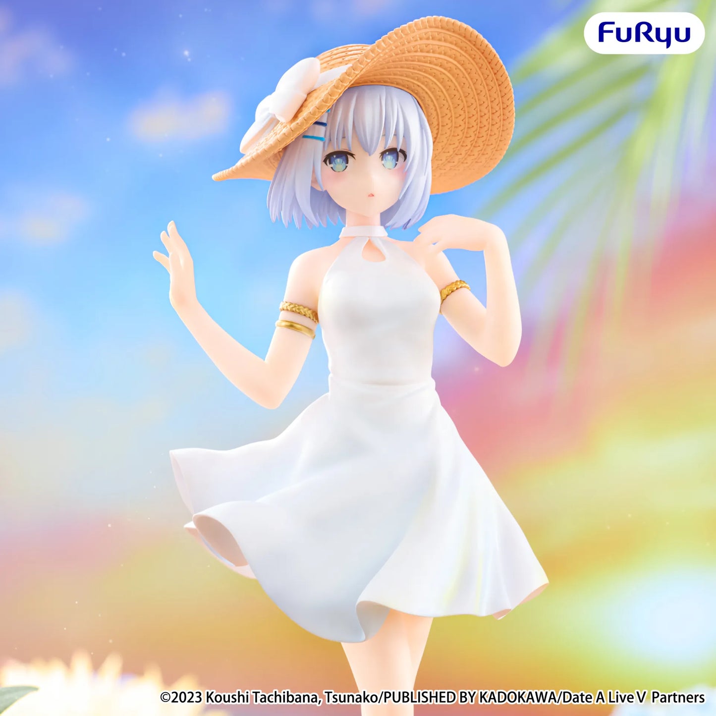 Date A Live PVC Statue Tobiichi Origami Summer Dress 20 cm - AniMuchuu