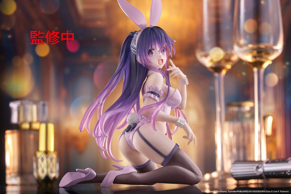 Date A Live PVC Statue Desktop Cute Figure Tohka Yatogami Bunny Ver. 13 cm