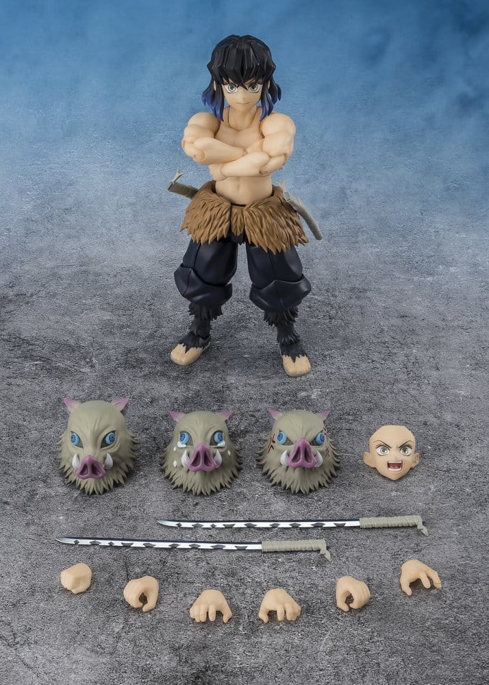 Demon Slayer S.H.Figuarts Action Figure Inosuke Hashibira 14 cm - AniMuchuu