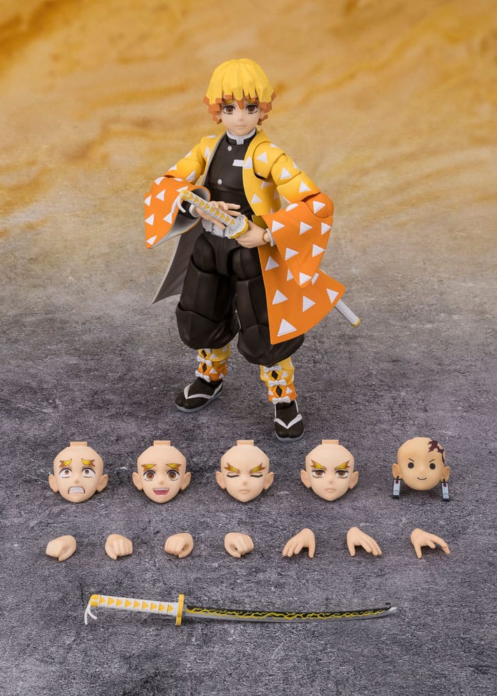 Demon Slayer S.H. Figuarts Action Figure Zenitsu Agatsuma 14 cm - AniMuchuu
