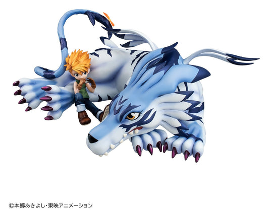 Digimon G.E.M. Series PVC Statue Garurumon & Ishida Yamato 25 cm - AniMuchuu