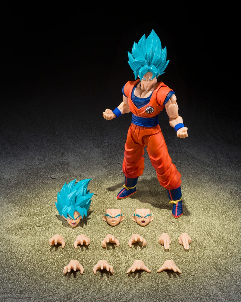 Dragon Ball Super S.H.Figuarts Action Figure SSG Son Goku: Blue Power 15 cm - AniMuchuu