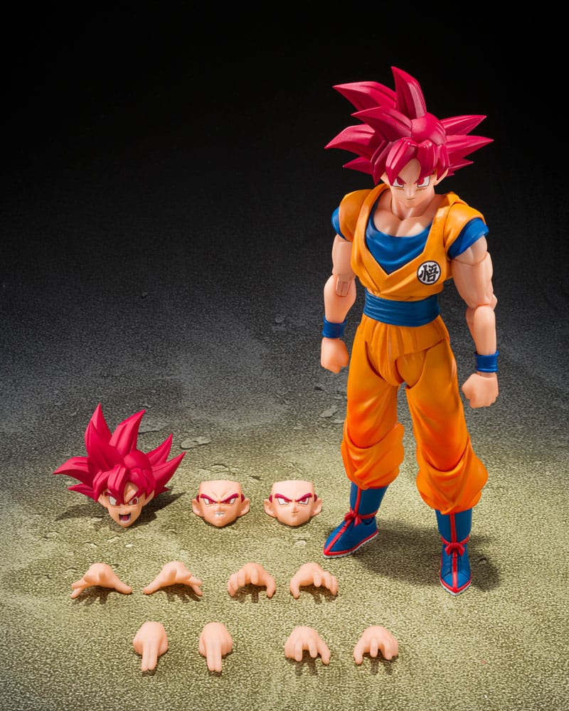 Dragon Ball Super S.H.Figuarts Action Figure SSG Son Goku: God Aura 15 cm - AniMuchuu