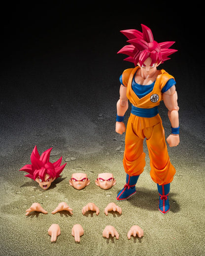 Dragon Ball Super S.H.Figuarts Action Figure SSG Son Goku: God Aura 15 cm - AniMuchuu