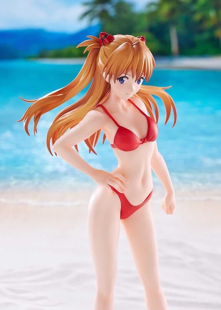 Rebuild of Evangelion Pop Up Parade L Beach Queens PVC Statue Asuka Langley 23 cm - AniMuchuu