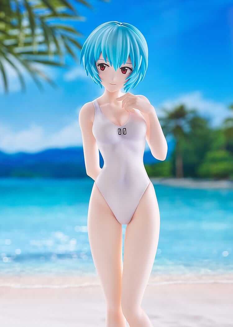 Rebuild of Evangelion Pop Up Parade L Beach Queens PVC Statue Rei Ayanami 22 cm - AniMuchuu