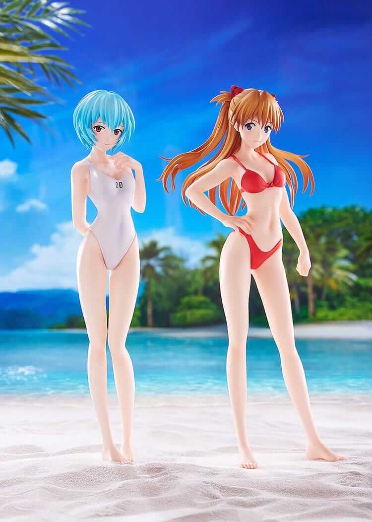 Rebuild of Evangelion Pop Up Parade L Beach Queens PVC Statue Rei Ayanami 22 cm - AniMuchuu