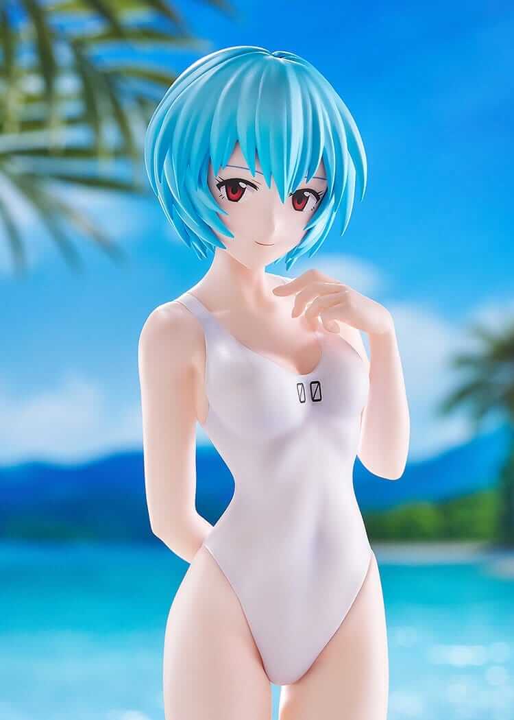 Rebuild of Evangelion Pop Up Parade L Beach Queens PVC Statue Rei Ayanami 22 cm - AniMuchuu