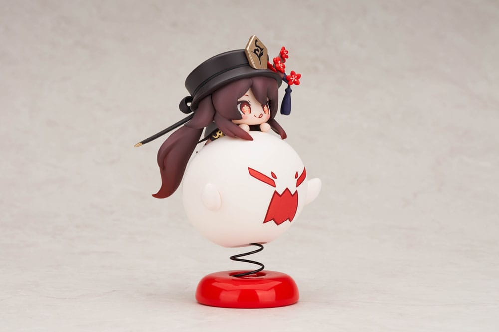 Genshin Impact PVC Statue Hu Tao Chibi Chara Yurayura Stand Ver. 10 cm - AniMuchuu