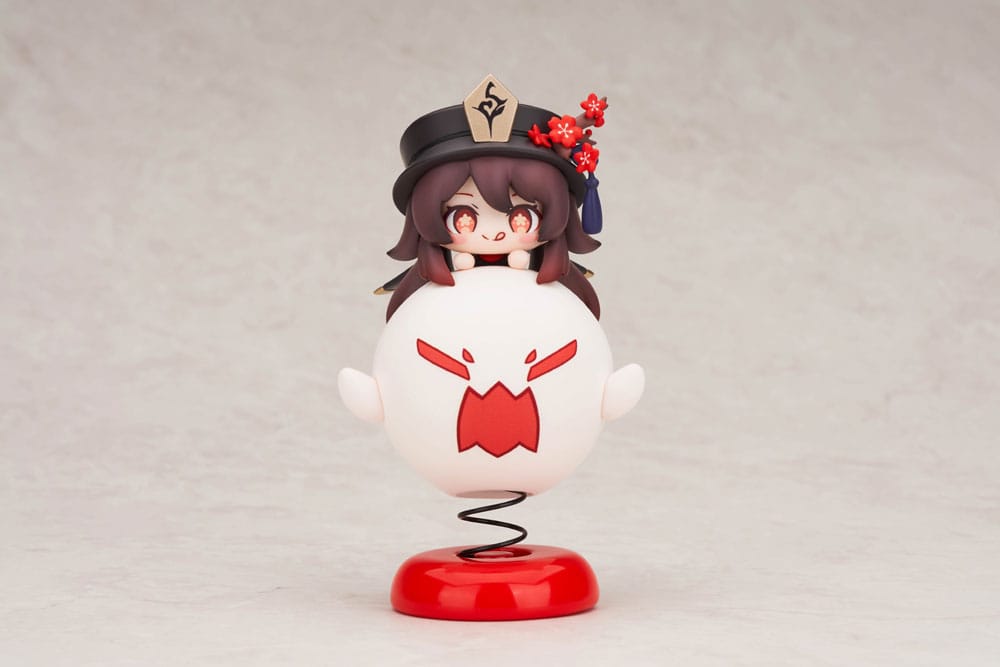 Genshin Impact PVC Statue Hu Tao Chibi Chara Yurayura Stand Ver. 10 cm - AniMuchuu