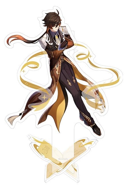 Genshin Impact 6th Anniversary Celebration Acrylic Standee Zhongli 11 cm - AniMuchuu