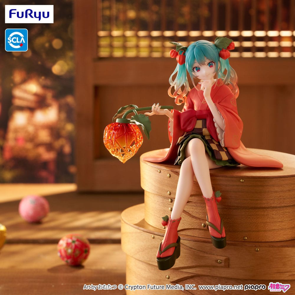 Hatsune Miku Noodle Stopper PVC Statue Flower Fairy Winter Cherry 15 cm
