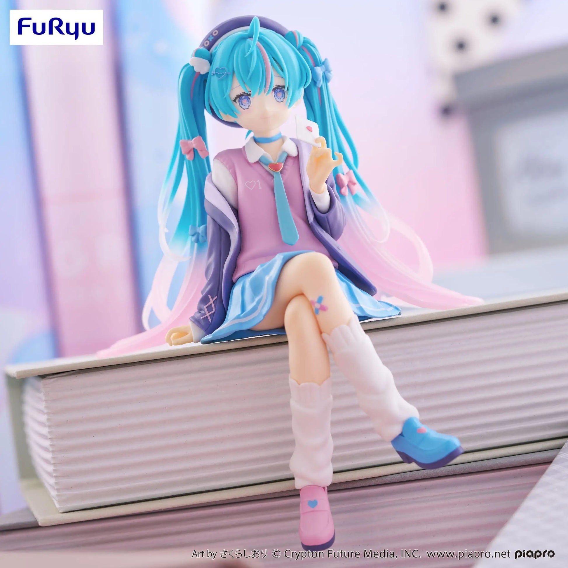Hatsune Miku Noodle Stopper PVC Statue Love Blazer Navy Color 14 cm - AniMuchuu
