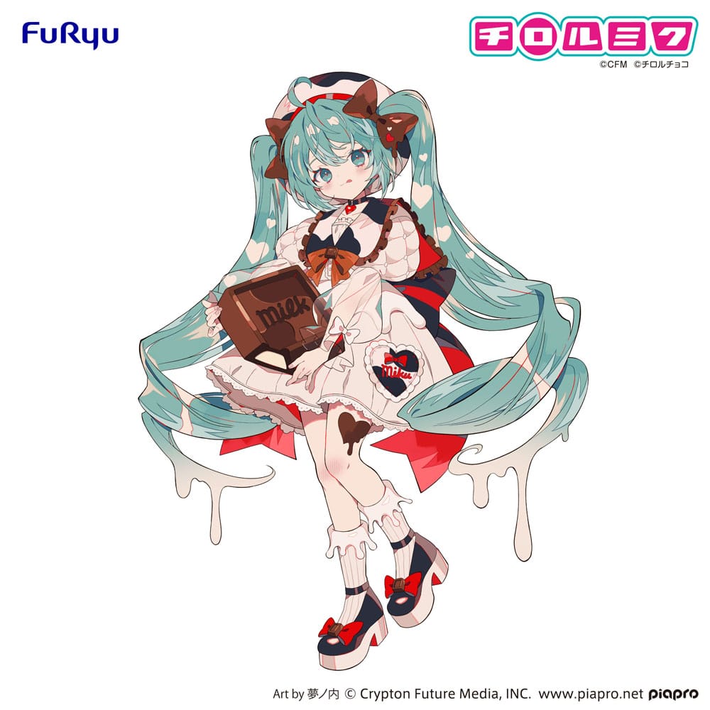 Hatsune Miku x Tirol Choco Trio-Try-iT PVC Statue Miku Milk Ver. 18 cm - AniMuchuu
