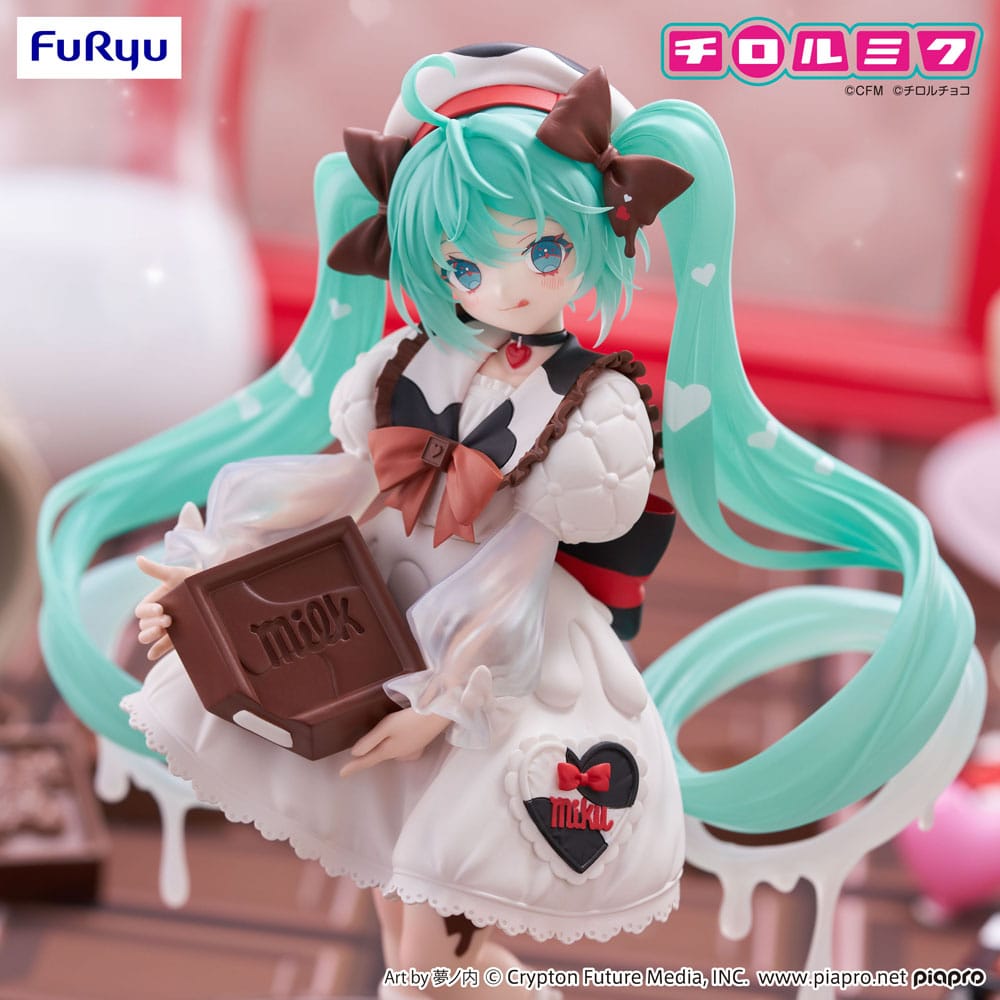 Hatsune Miku x Tirol Choco Trio-Try-iT PVC Statue Miku Milk Ver. 18 cm - AniMuchuu