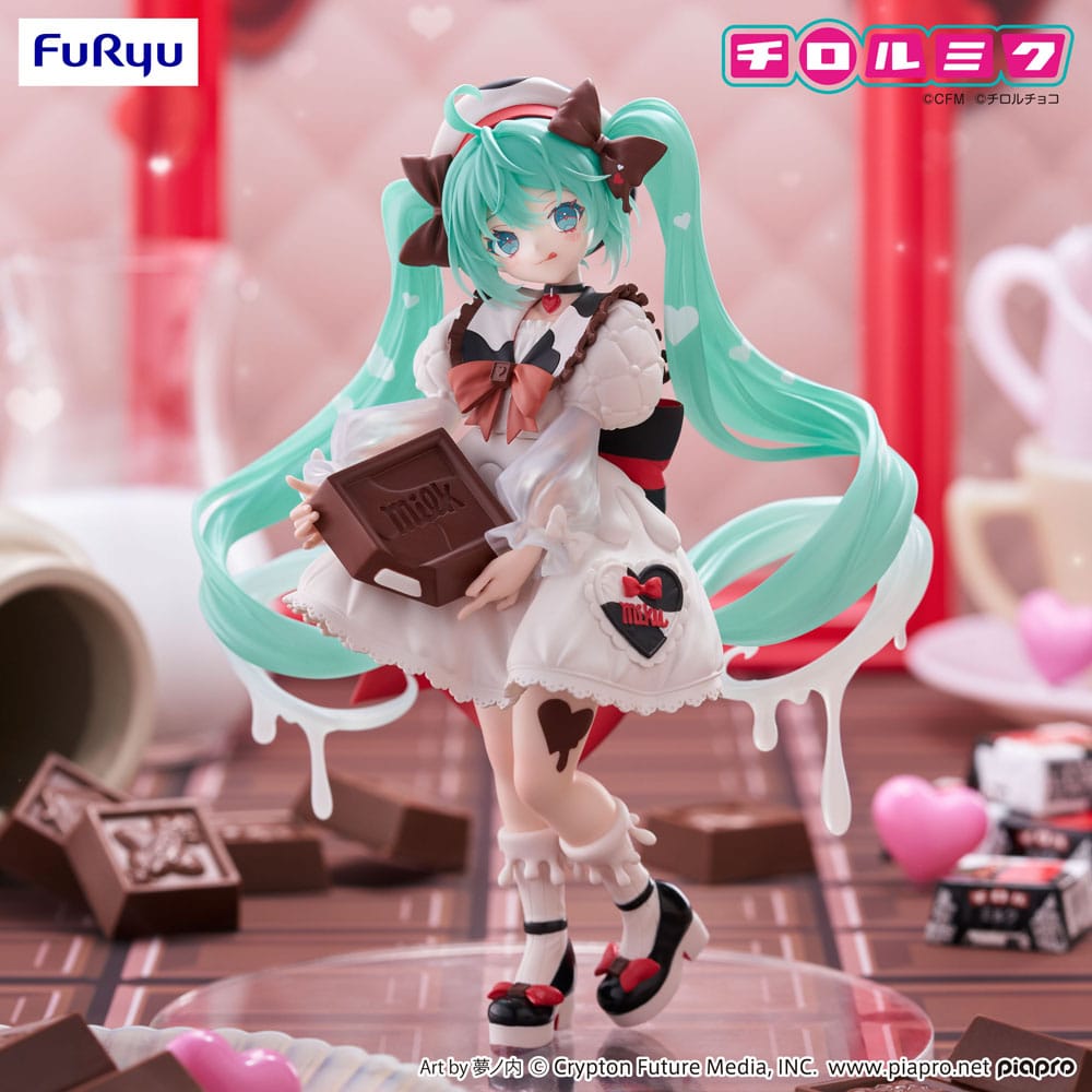 Hatsune Miku x Tirol Choco Trio-Try-iT PVC Statue Miku Milk Ver. 18 cm - AniMuchuu