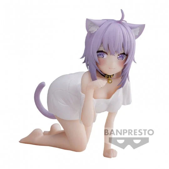 Hololive Production Relax Time PVC Figure Nekomata Okayu: Cat Pose 11 cm
