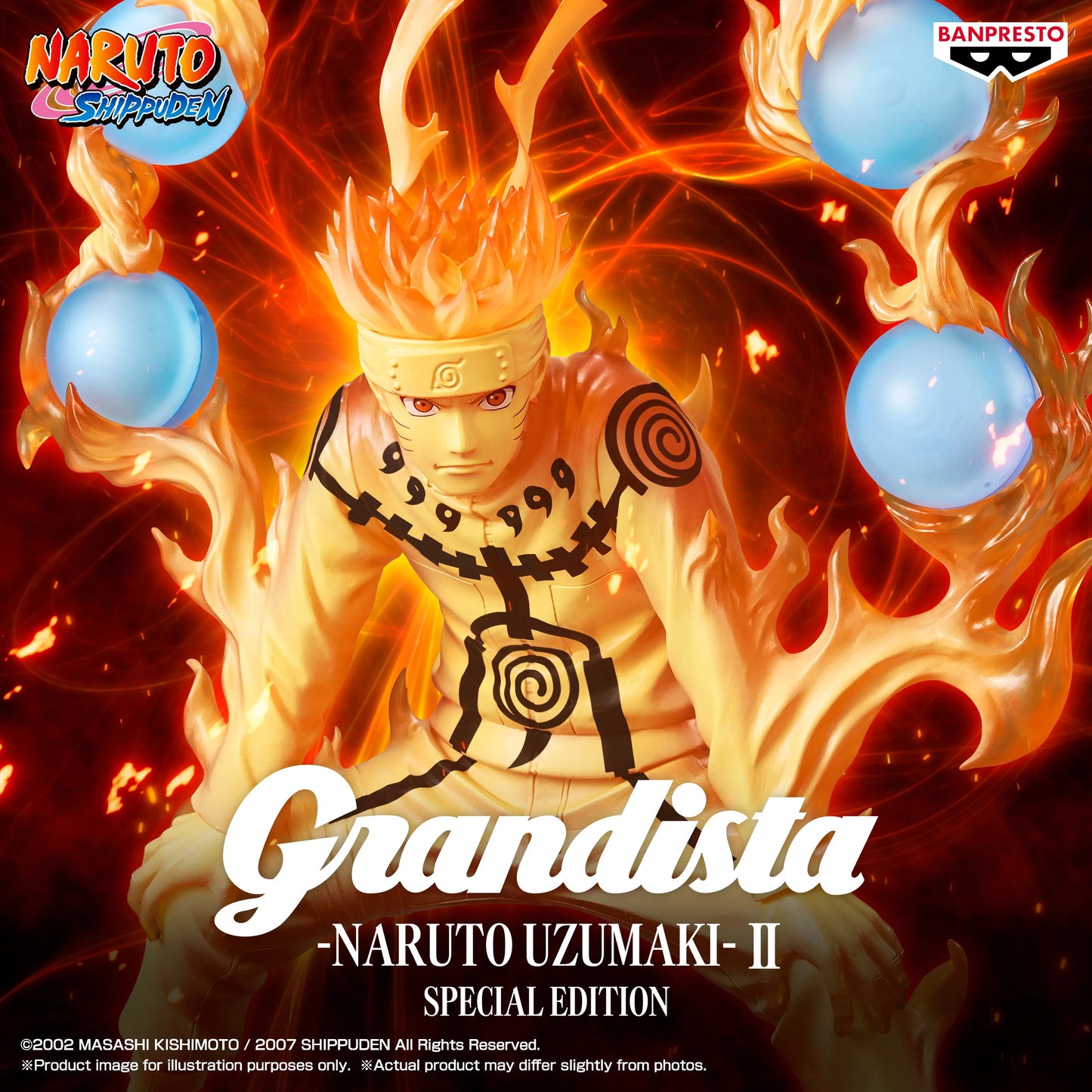 Naruto Shippuden Grandista PVC Figure Naruto: Kurama Chakra Mode 27 cm - AniMuchuu
