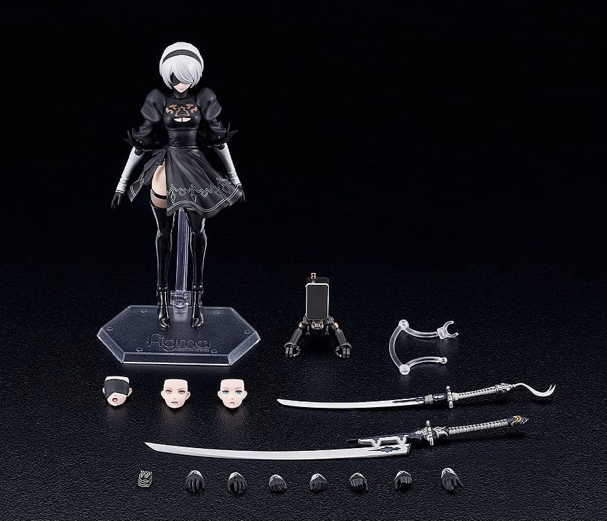 NieR:Automata Ver1.1a Figma Action Figure 2B (YoRHa No.2 Type B) 16 cm - AniMuchuu