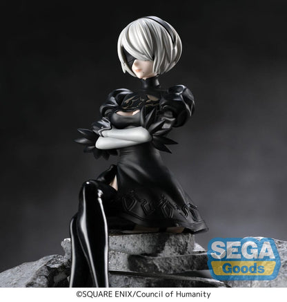 NieR:Automata Ver1.1a PM Perching PVC Statue 2B 13 cm - AniMuchuu