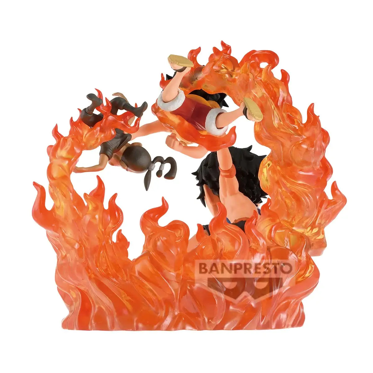 One Piece WCF Log Stories PVC Figure Luffy & Ace: Marineford 10 cm - AniMuchuu