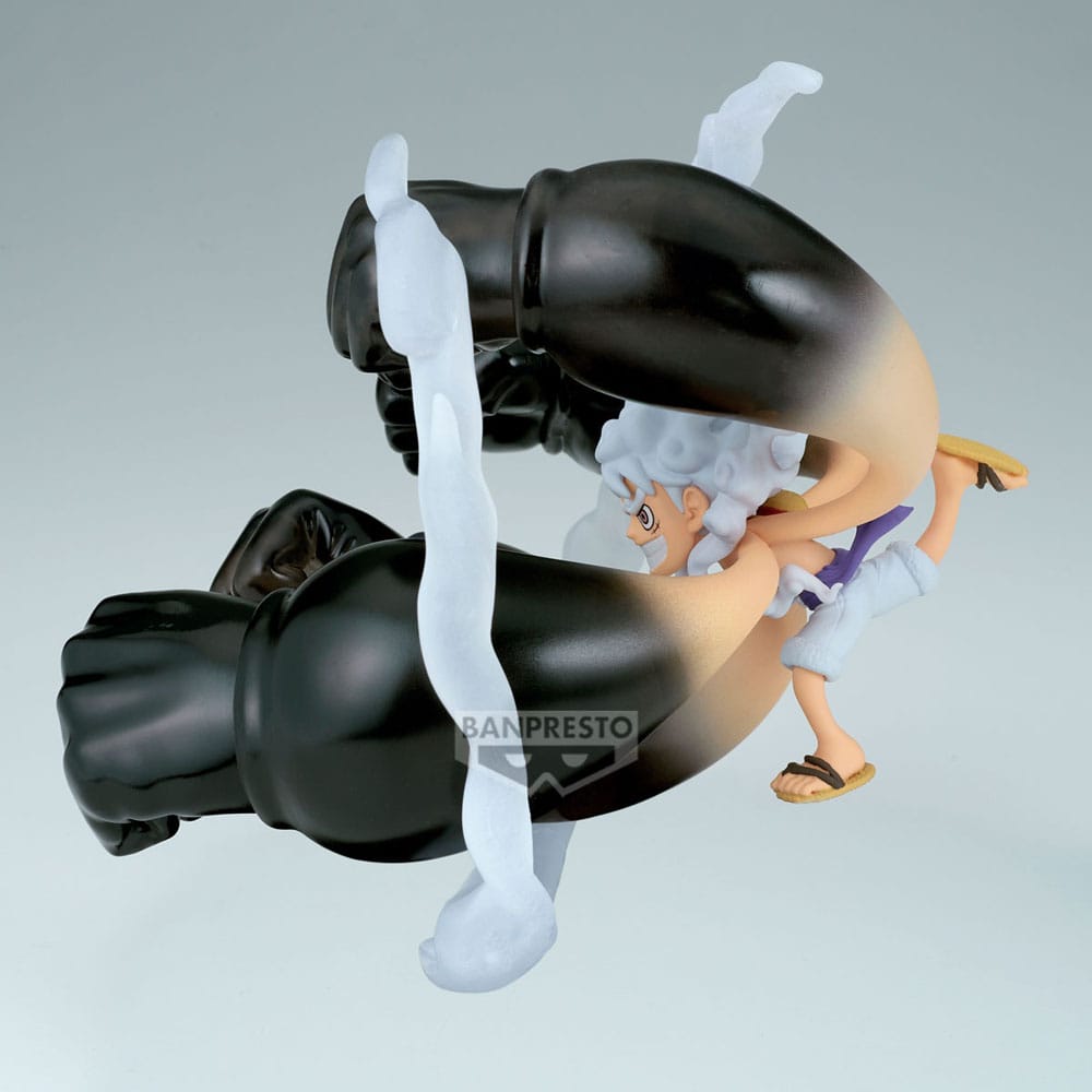 One Piece WCF PVC Statue Monkey D. Luffy Gear5 Gum Dawn Gatling 12 cm - AniMuchuu