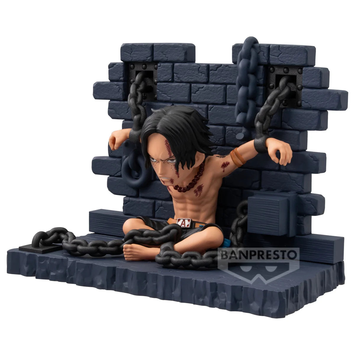 One Piece WCF PVC Figure Portgas D. Ace: Impel Down 8 cm - AniMuchuu