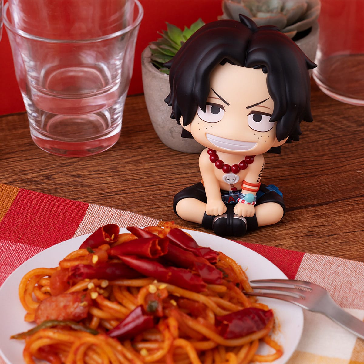 One Piece Look Up PVC Figure Portgas D. Ace 11 cm - AniMuchuu