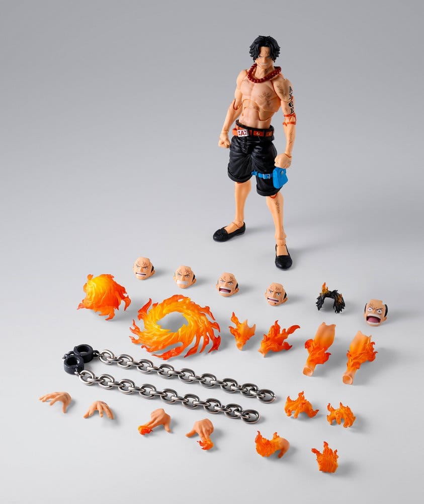 One Piece S.H. Figuarts Action Figure Portgas D. Ace -Marineford- 16 cm - AniMuchuu