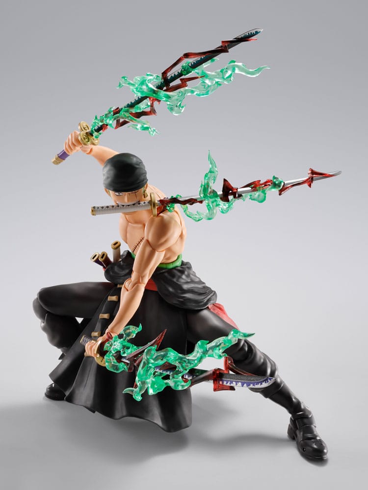 One Piece S.H.Figuarts Action Figure Roronoa Zoro The King of Hell 15 cm - AniMuchuu