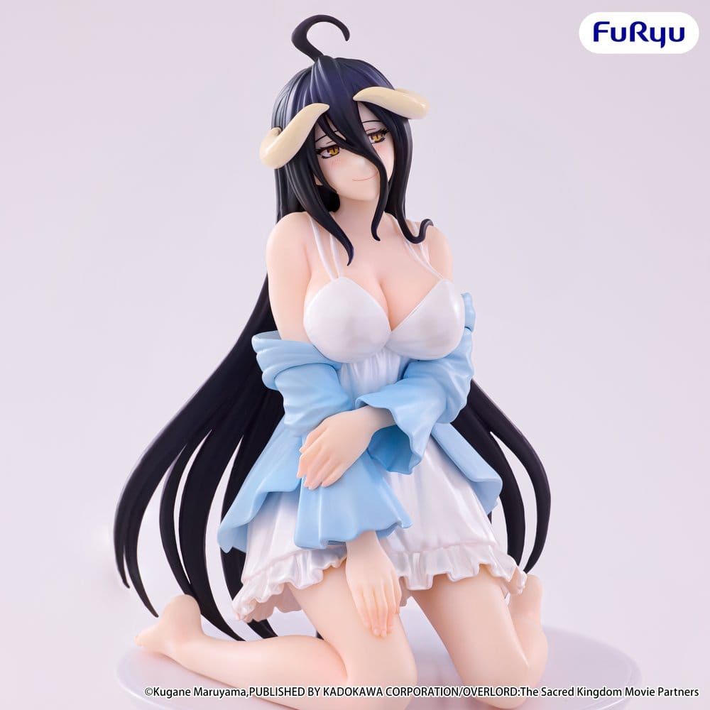 Overlord Noodle Stopper PVC Figure Albedo: Loungewear Pearl White Ver. 12 cm - AniMuchuu