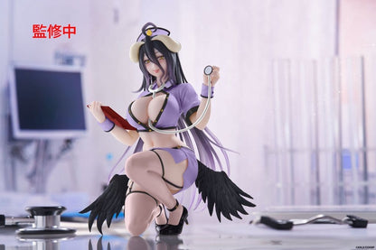 Overlord Desktop Cute PVC Figure Albedo: Nurse 13 cm - AniMuchuu