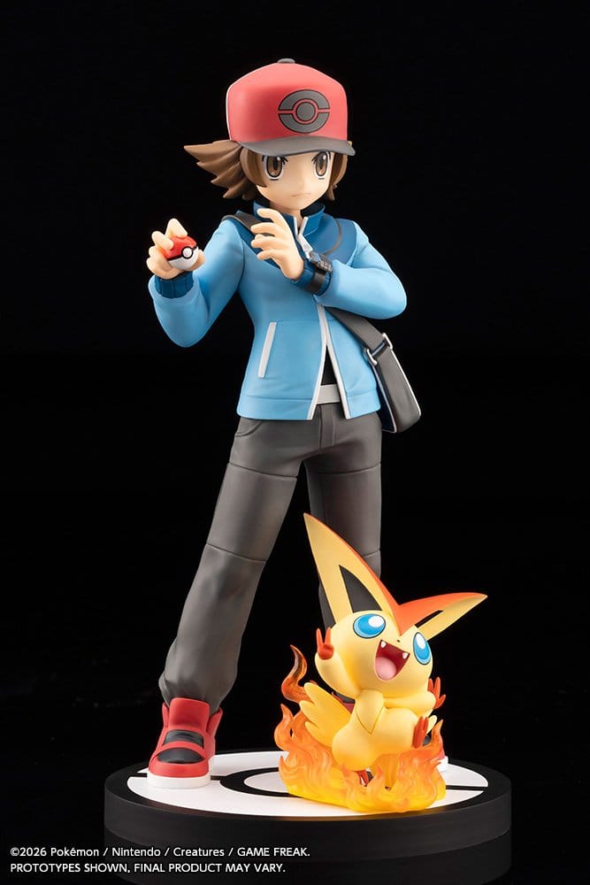 Pokémon ARTFXJ PVC Figure 1/8 Hilbert & Victini 20 cm - AniMuchuu