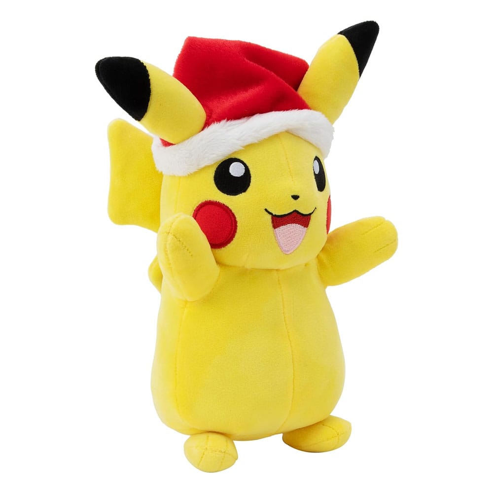 Pokémon Plush Figure Winter Pikachu with Christmas Hat 20 cm - AniMuchuu