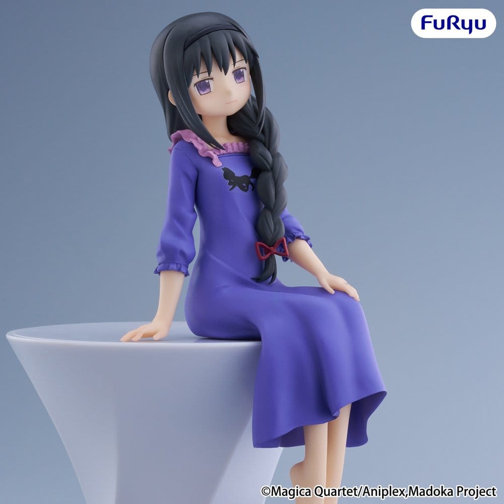 Puella Magi Madoka Magica Noodle Stopper PVC Statue Homura Akemi 15 cm - AniMuchuu