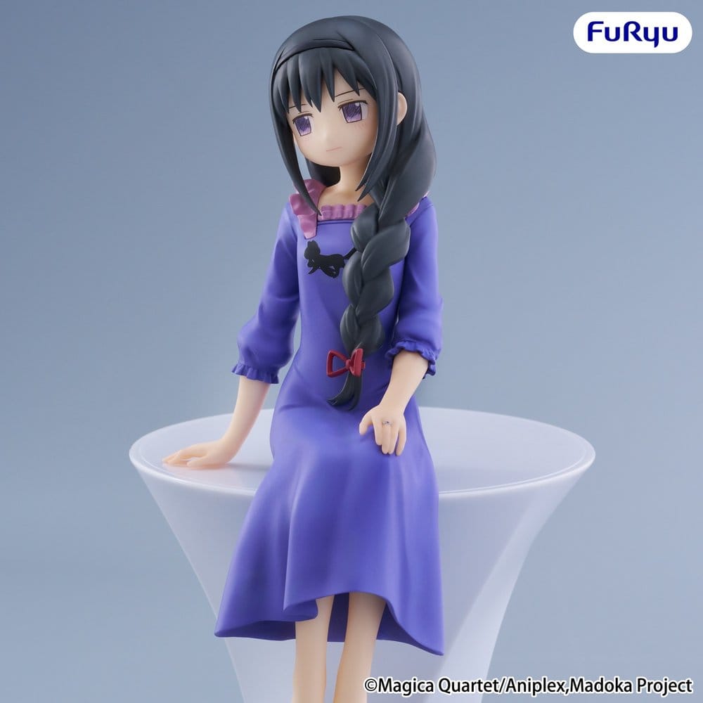 Puella Magi Madoka Magica Noodle Stopper PVC Statue Homura Akemi 15 cm - AniMuchuu