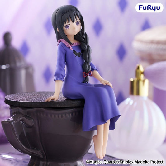 Puella Magi Madoka Magica Noodle Stopper PVC Statue Homura Akemi 15 cm - AniMuchuu