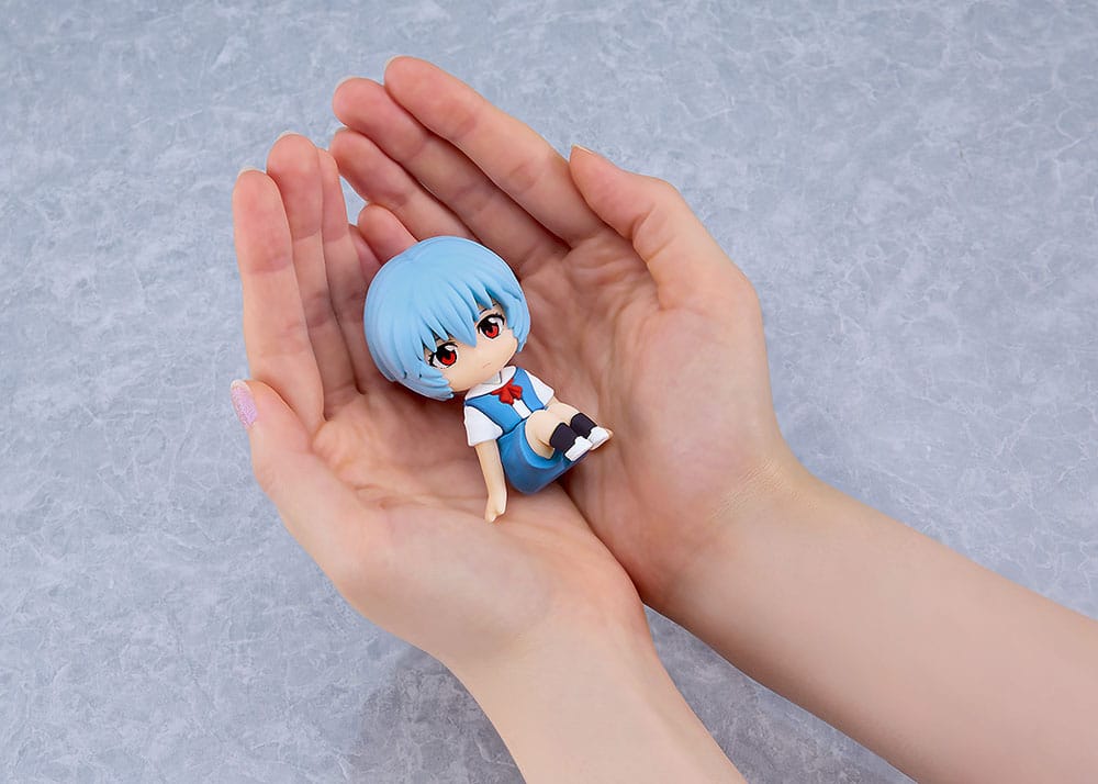 Rebuild of Evangelion Rubber Mascot Nendroid Mini Figure Rei Ayanami 8 cm - AniMuchuu