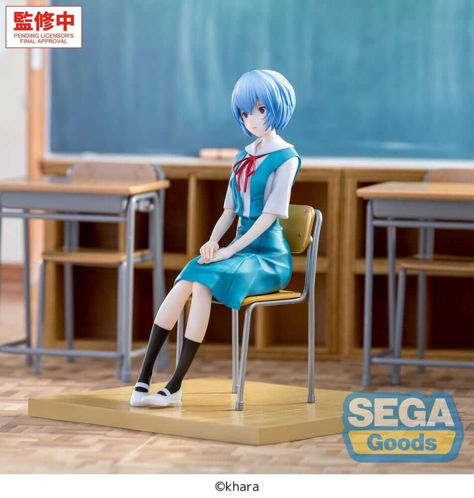 Rebuild of Evangelion XStellar PVC Figure Rei Ayanami: School Uniform 16 cm - AniMuchuu