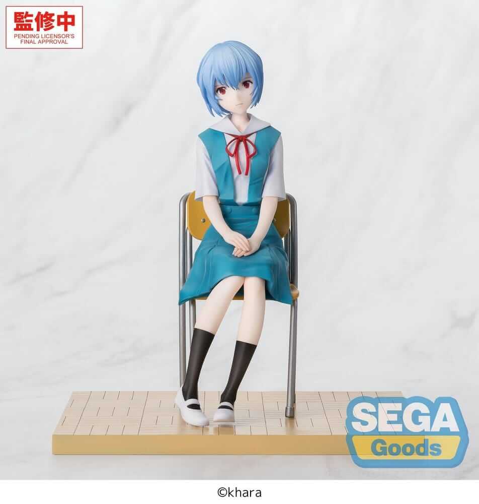 Rebuild of Evangelion XStellar PVC Figure Rei Ayanami: School Uniform 16 cm - AniMuchuu