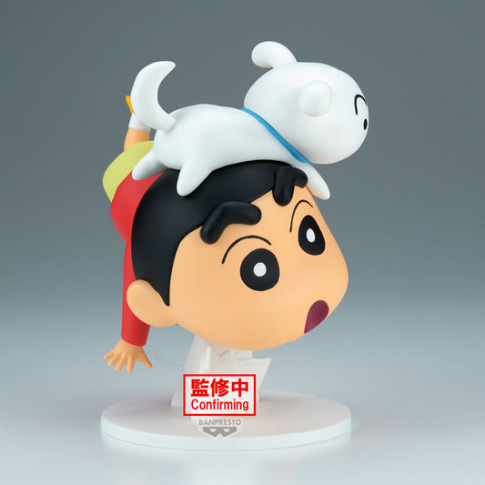 Crayon Shinchan Shinnosuke Nohara and Shiro PVC Figure 15 cm - AniMuchuu