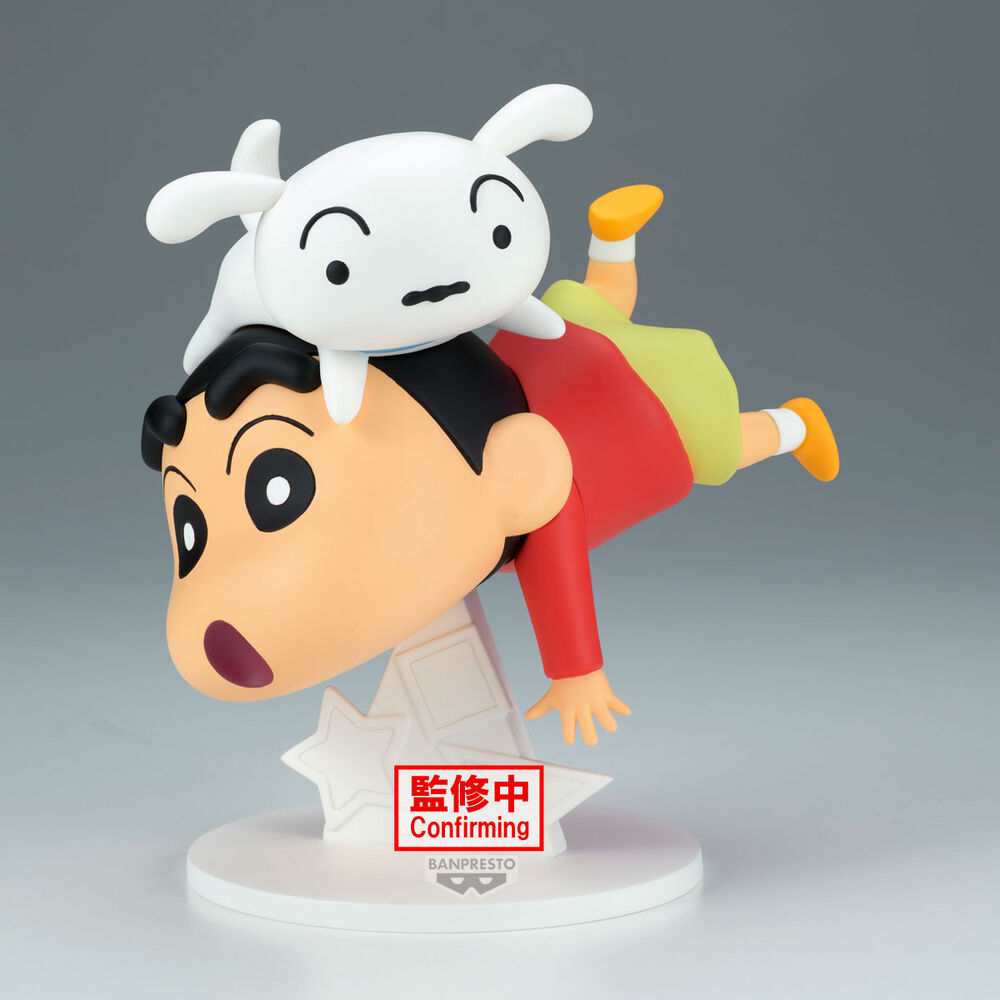Crayon Shinchan Shinnosuke Nohara and Shiro PVC Figure 15 cm - AniMuchuu