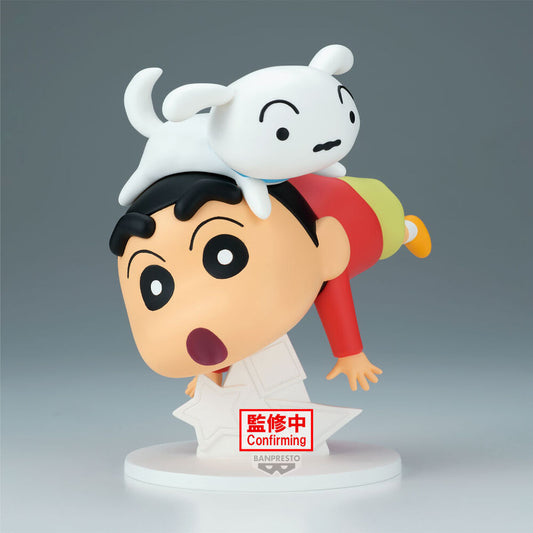 Crayon Shinchan Shinnosuke Nohara and Shiro PVC Figure 15 cm - AniMuchuu