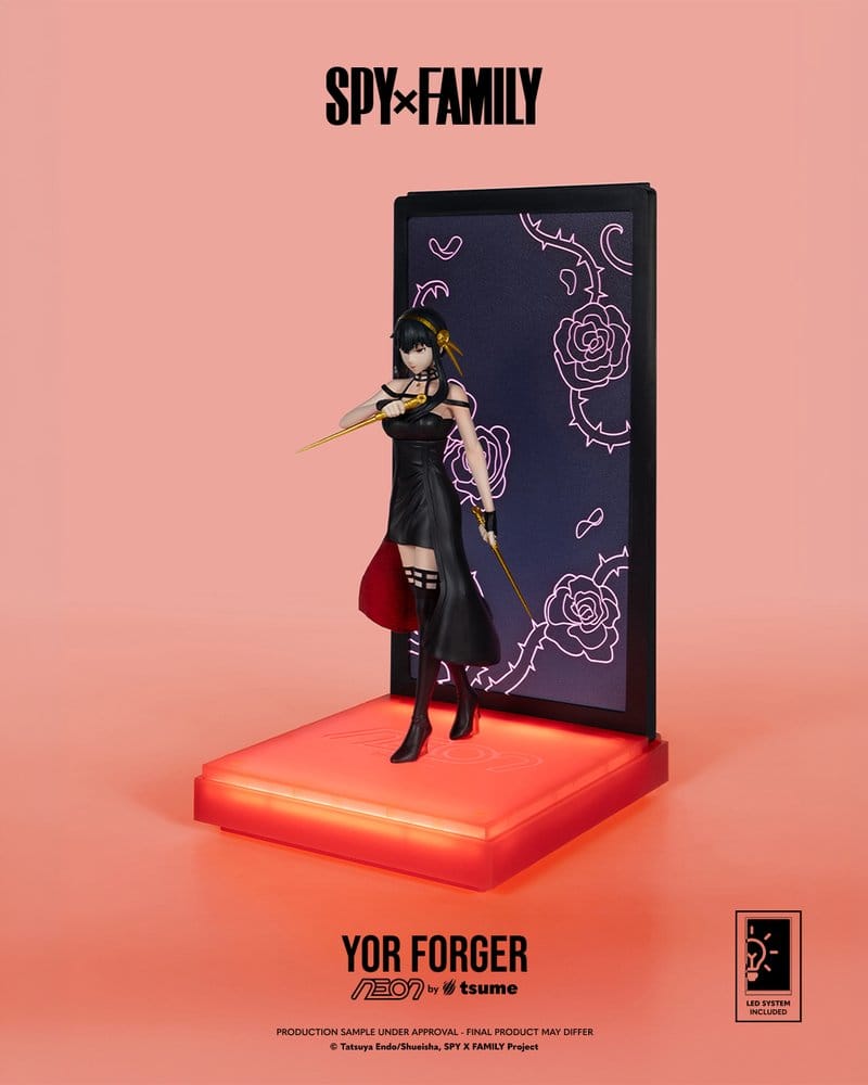 Spy x Family Neon Figure 1/9 Yor Forger 25 cm - AniMuchuu