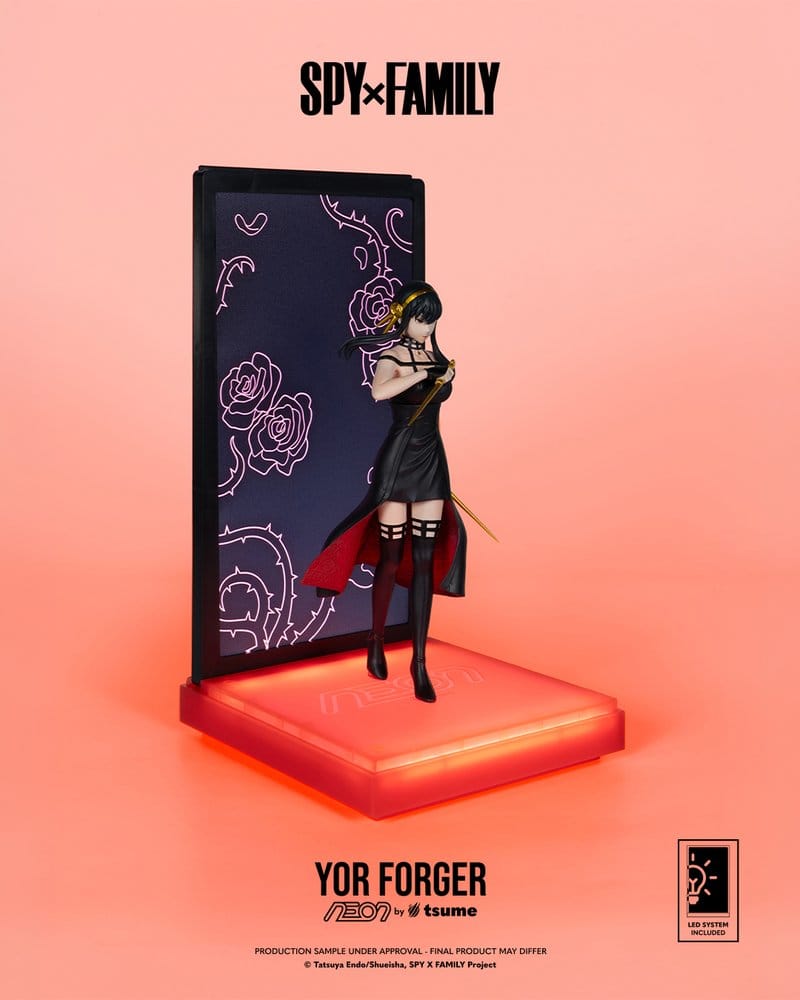 Spy x Family Neon Figure 1/9 Yor Forger 25 cm - AniMuchuu