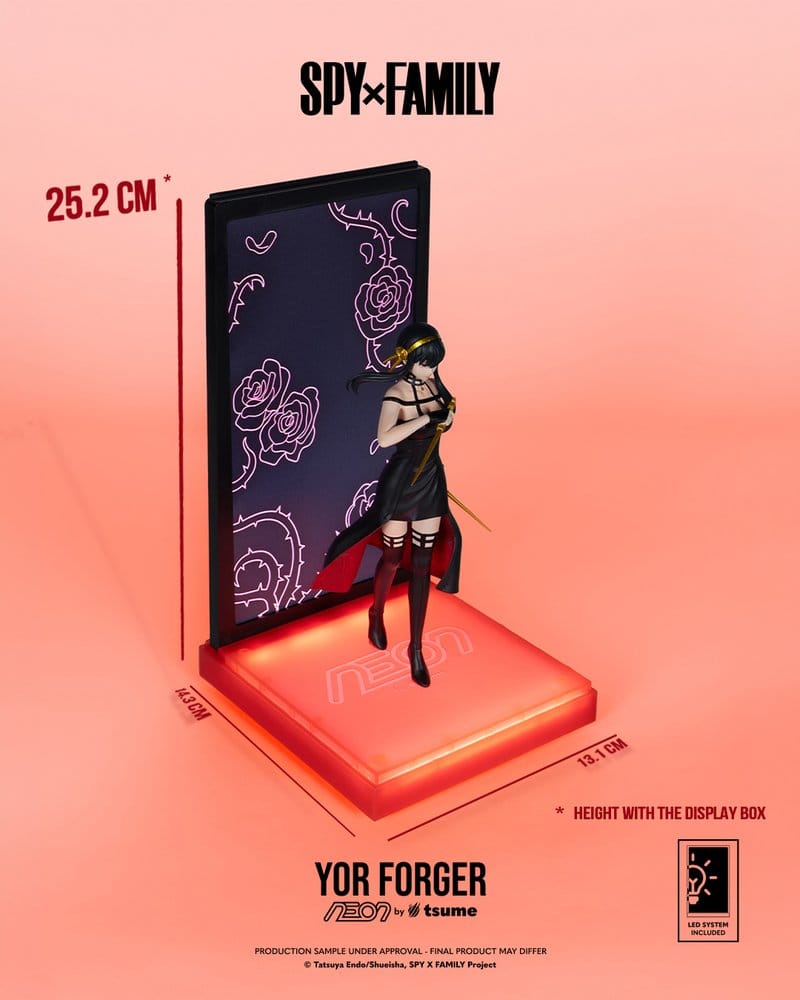 Spy x Family Neon Figure 1/9 Yor Forger 25 cm - AniMuchuu
